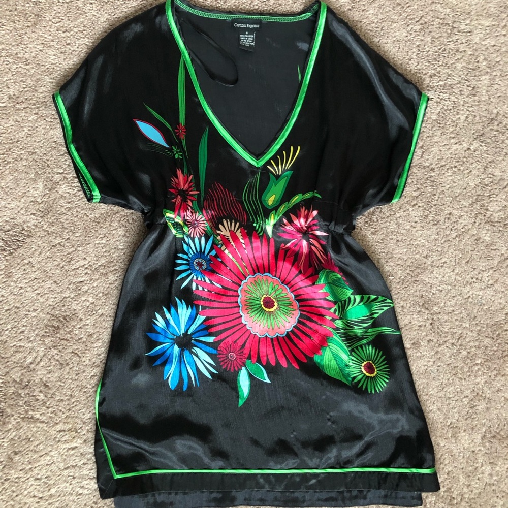 Silk Floral Top